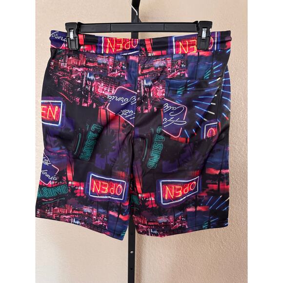 Drill Clothing Co Fresh Prince Bel-Air Neon Open Print Shorts Large - New - Picture 5 of 8